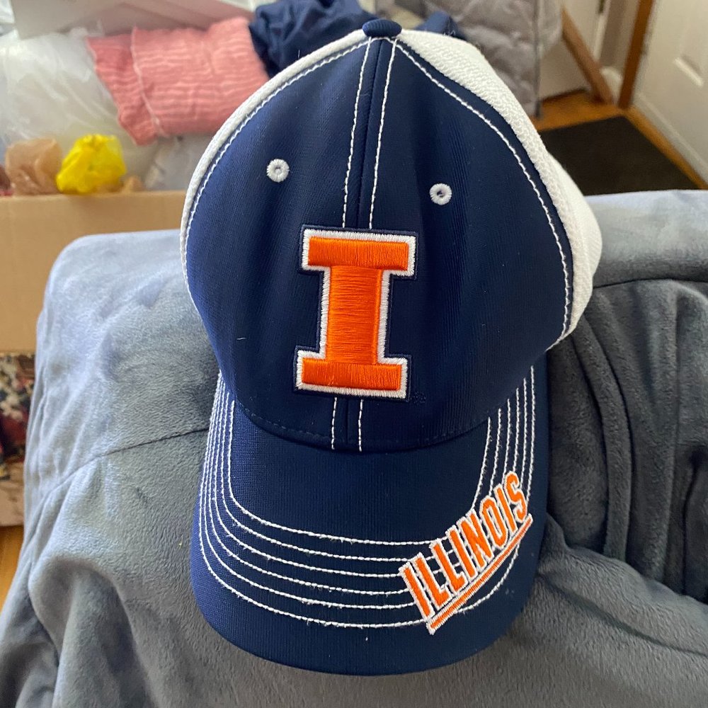U of I Illini New Era Snapback Golf Adujstable Mesh Hat Like New